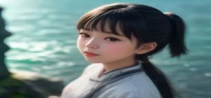 湿乐园漫画配角少女在水滑梯旁嬉笑，阳光明媚，与全作暗色基调形成反差